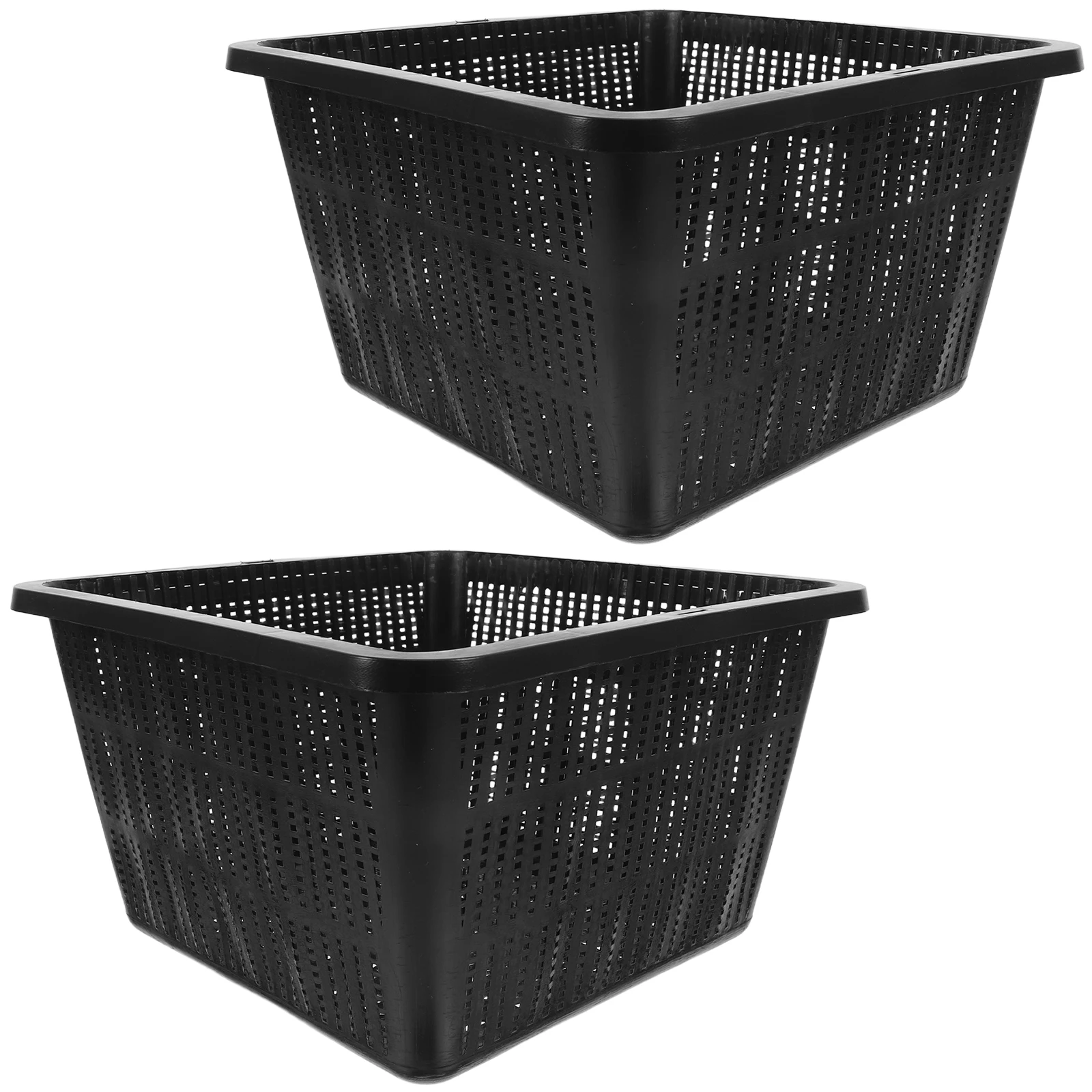 

2pcs Hydroponic Equipment Garden Net Cups Vegetable Basket Bucket Pot Aquatic Black Planter Hydroponic System Indoor Gardening