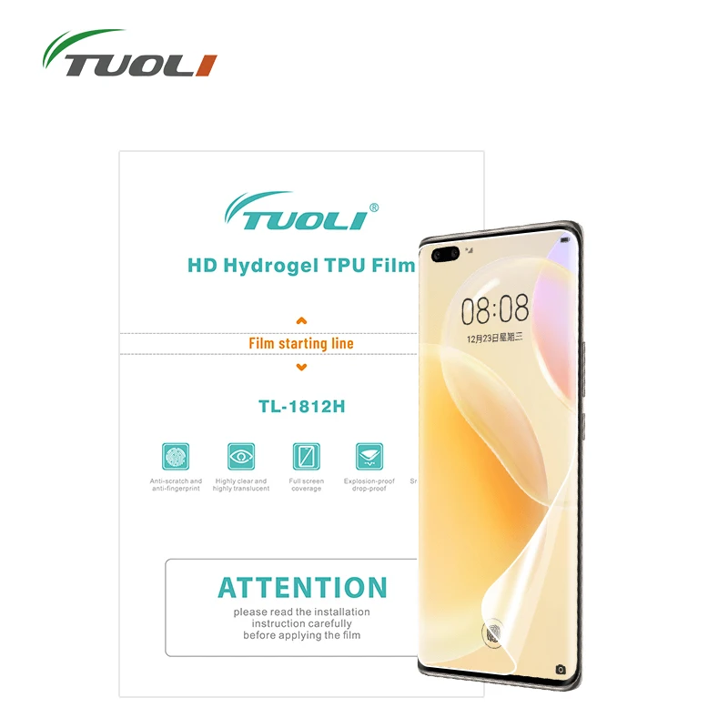 

TUOLI TL-1812H HD Anti-scratch Compression Repair TPU Hydrogel Film for TL168 TL568MAX TL518 Screen Protector Cutting Machine