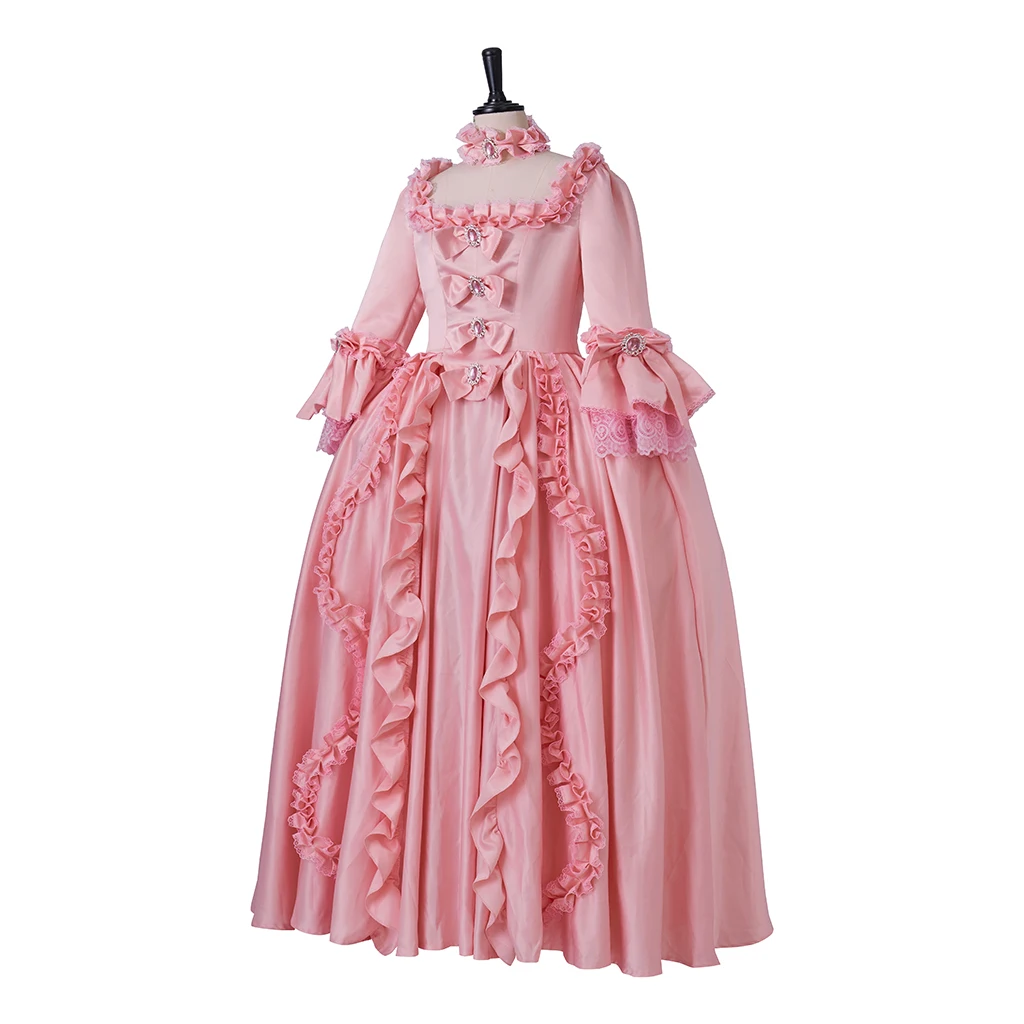 Pink Regency Queen Dress 18th19th Century Marie Antoinette Rococo Dresses Ball Gown Gorgeous Royal Gown for Women Custom Made