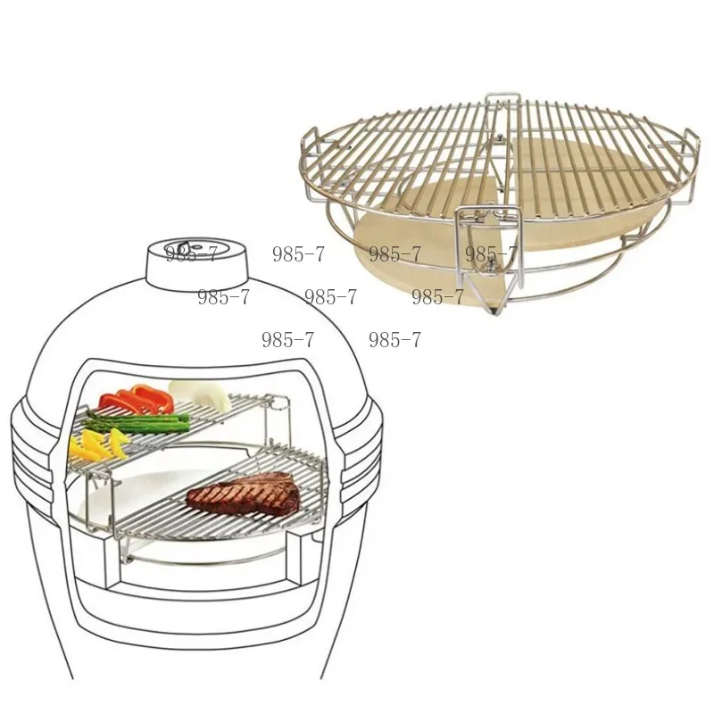 Divide and Conquer Cooking System, Grill Parts Fit 19