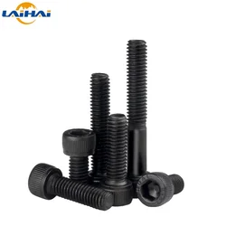 UNF 0#-80 UNC 2#-56 4#-40 5# 6#-32 8#-32 10#-24 US Standard Black Grade 12.9 Steel Hex Hexagon Socket Allen Head Cap Bolt Screw