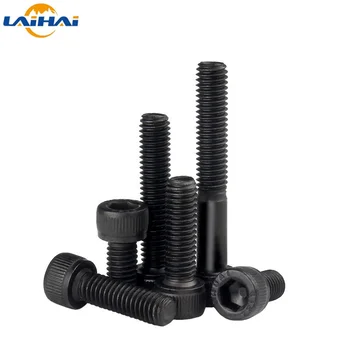 10pcs UNC 1/4-20*3/8 ~ 4 미국 표준 거친 나사 검정색 등급 12.9 합금강 육각 육각 소켓 알렌 헤드 캡 볼트 나사