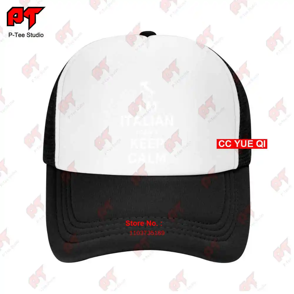 Im Italian I Cant Keep Calm Baseball Caps Truck Cap 89FH image 2