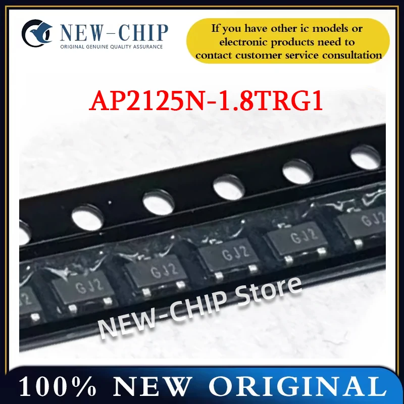 10PCS-500PCS/LOT  AP2125N-1.8TRG1   SOT-23  Linear voltage regulator  GJ2  New original AP2125N