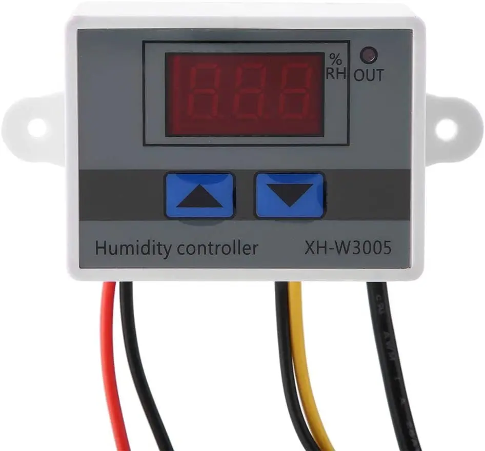 Imagem -02 - Humidistat Número Umidade Medidor 12v 24v 110v 220v Regulador de Comutação Controle Umidade Mais Regulatorumidade Sensor W3005