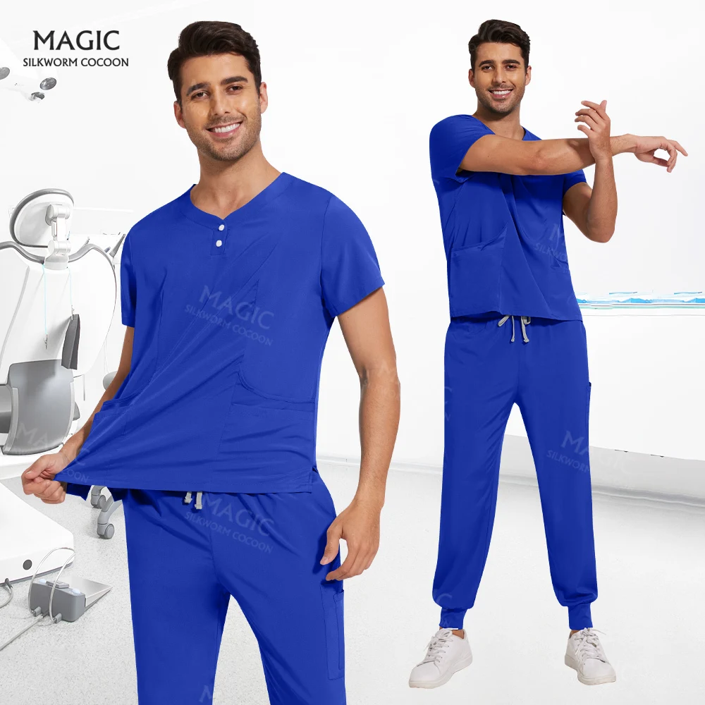 Nursing Uniform Soft Fabric Medical Scrub Set Pet Hospital Doctor Nurse Suit Pharmacist Uniforms Surgical Work Clothes Wholesale