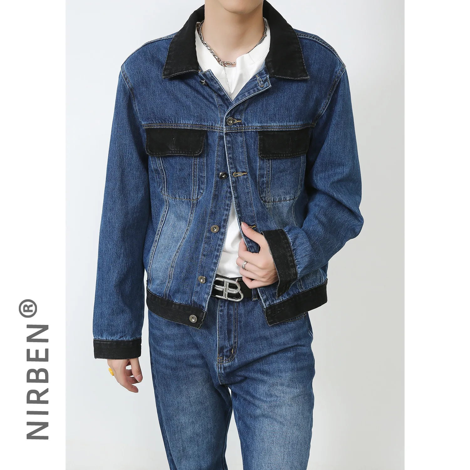 Denim New Denim Jacket Set Mal - Mens Fashion Denim Jacket recension och pris