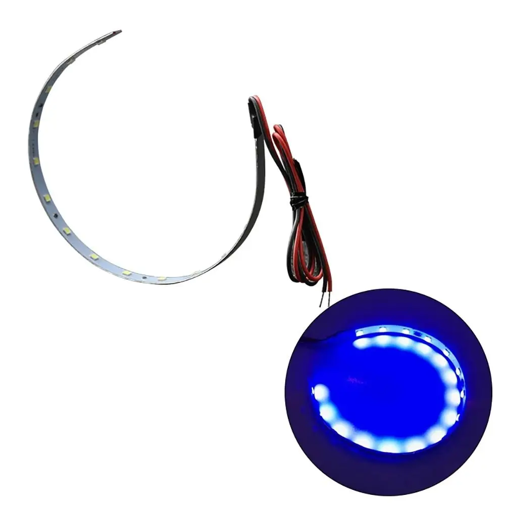 2Pcs/Set 360 Degree Car Motorcycle Headlights Super Bright Modified Demon Devil Eyes Light 12V Colorful Halo Rings