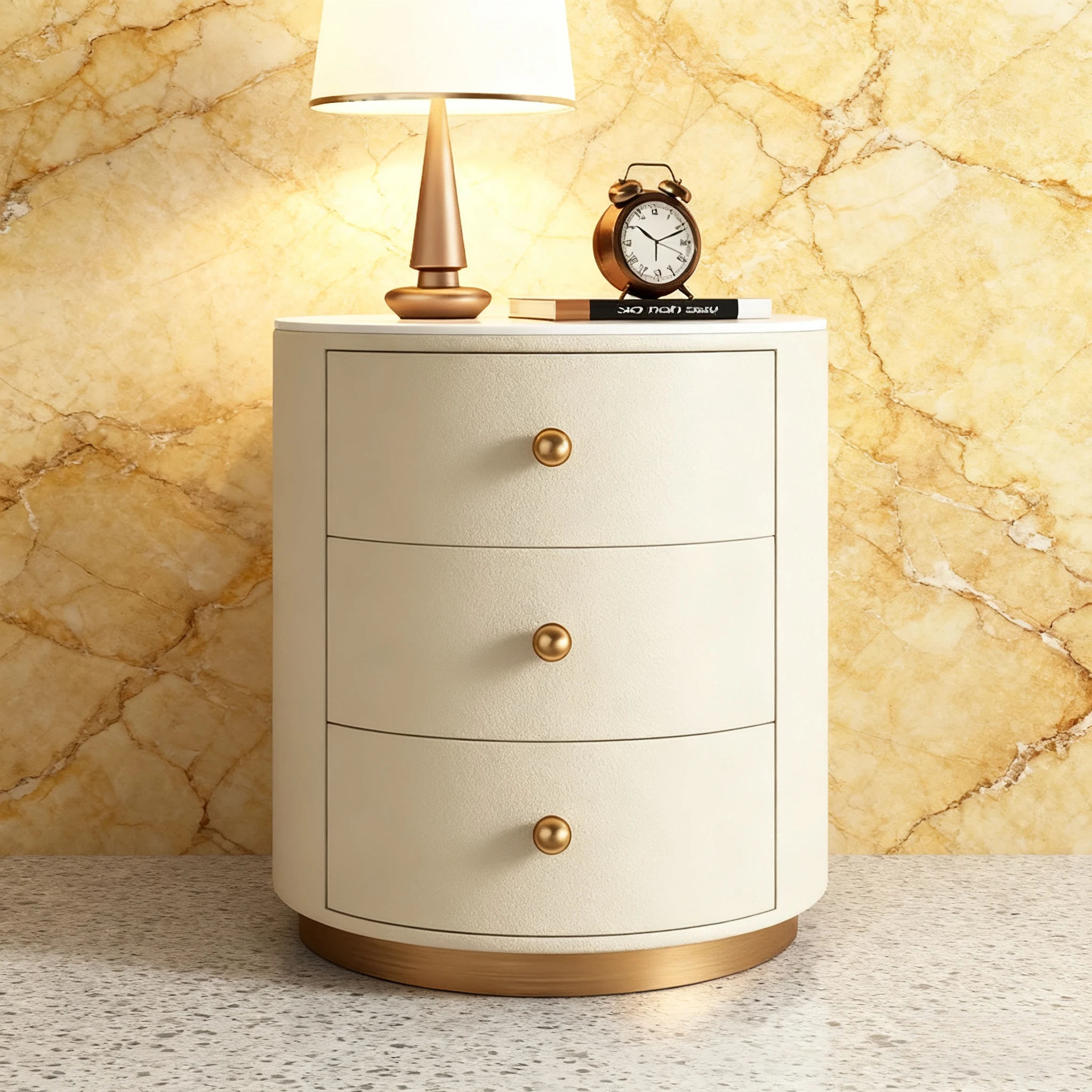 Nightstands Space Round Nightstand Coffee Console Luxury Simple Kids Bedroom Saving Comodino Smart Furniture Modern Rooms