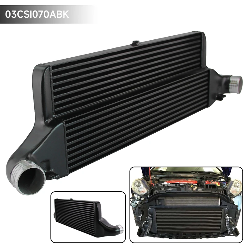 Competition Intercooler Upgrade Front Mount EVO1 Ford Fiesta ST180/ST200 1.6L MK7 EcoBoost 2013-2016 Black/Silver