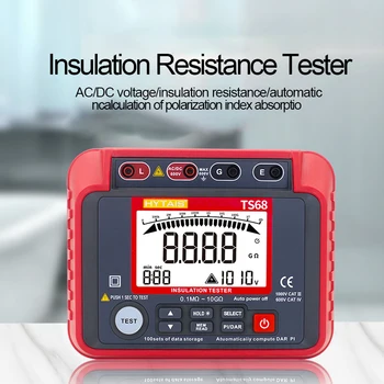 TS58 Digital Megohmmeter Insulation Resistance Tester Ohm AC DC Voltmeter Power Energy Voltage Tester Megometro Digital Tools