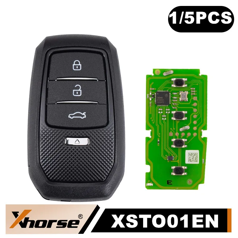 

1/5 шт. Xhorse XSTO01EN TOY.T для смарт-ключа Toyota XM38 с корпусом ключа, поддержка 4D 8A 4A