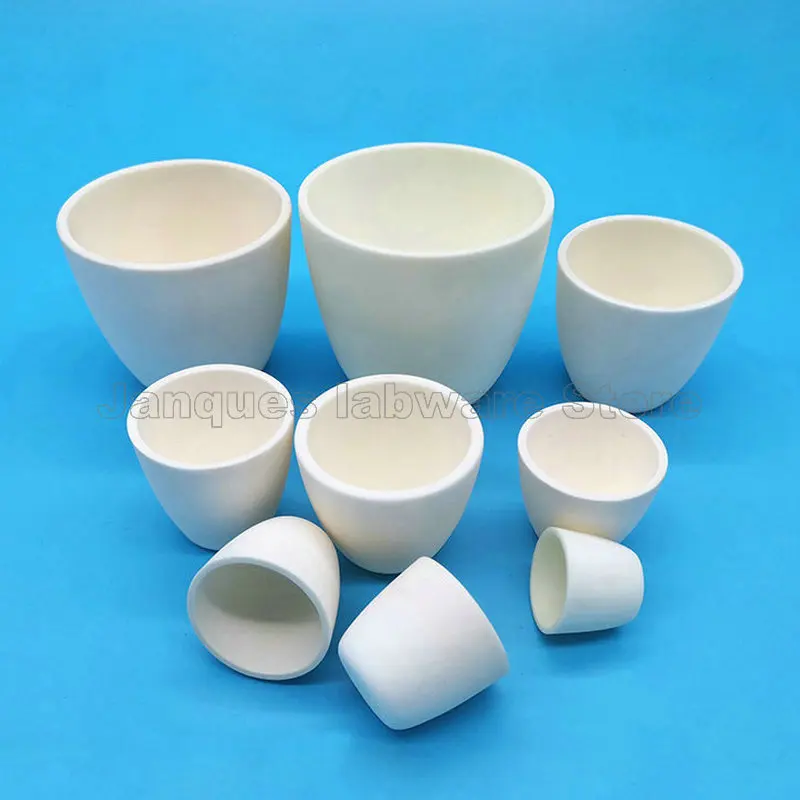 

1pc Lab 5ml to 750ml High temperature resistant Corundum crucible Corrosion resistant 99% alumina Ash crucible For research