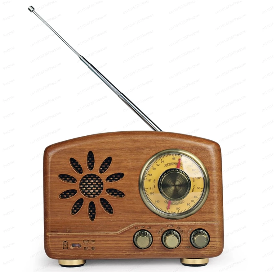 

Винтажное радио, новый ретро ностальгический портативный перезаряжаемый небольшой Bluetooth-аудиоплеер для пожилых людей