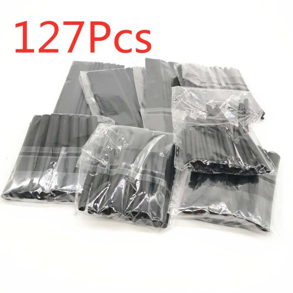 127-750 Stuks Krimpkous Thermoresistente Buis Krimpkous Kit Elektrische Aansluitdraad Kabel Isolatie Hoes
