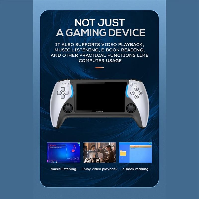 Project X Handheld Game Console 4.3 Inch HD Screen Portable Video Game Console Support Dual Player And Controller Durable