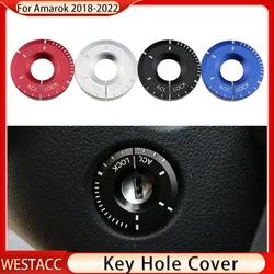 For Volkswagen VW Amarok 2018 2019 2020 2021 2022 Key Iginition Ring Key Hole Engine Button Cover Sticker Trim Accessories