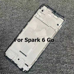 Middle Frame Front Back Frame Plate Housing Bezel Faceplate LCD Supporting For Tecno Spark 6 Go KE5j KE5k
