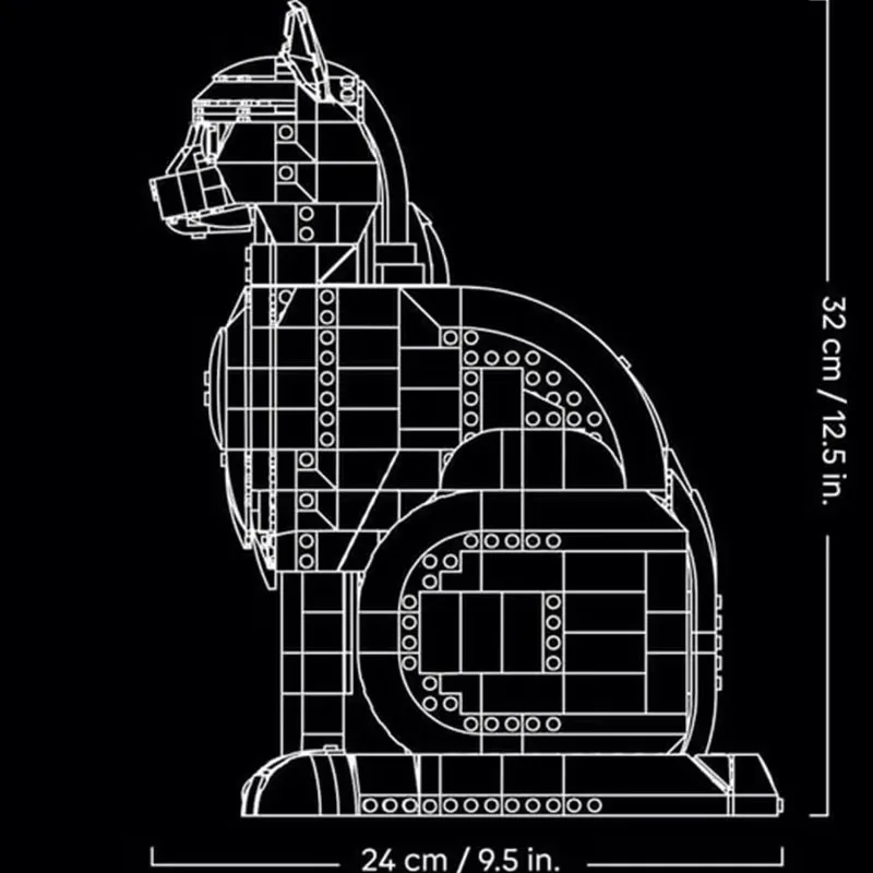 1710pcs Ideas Cute Cartoon Cat Tuxedo Cat Building Blocks Assemble Puzzle Model Toys For Birthday Christmas Gifts view 4
