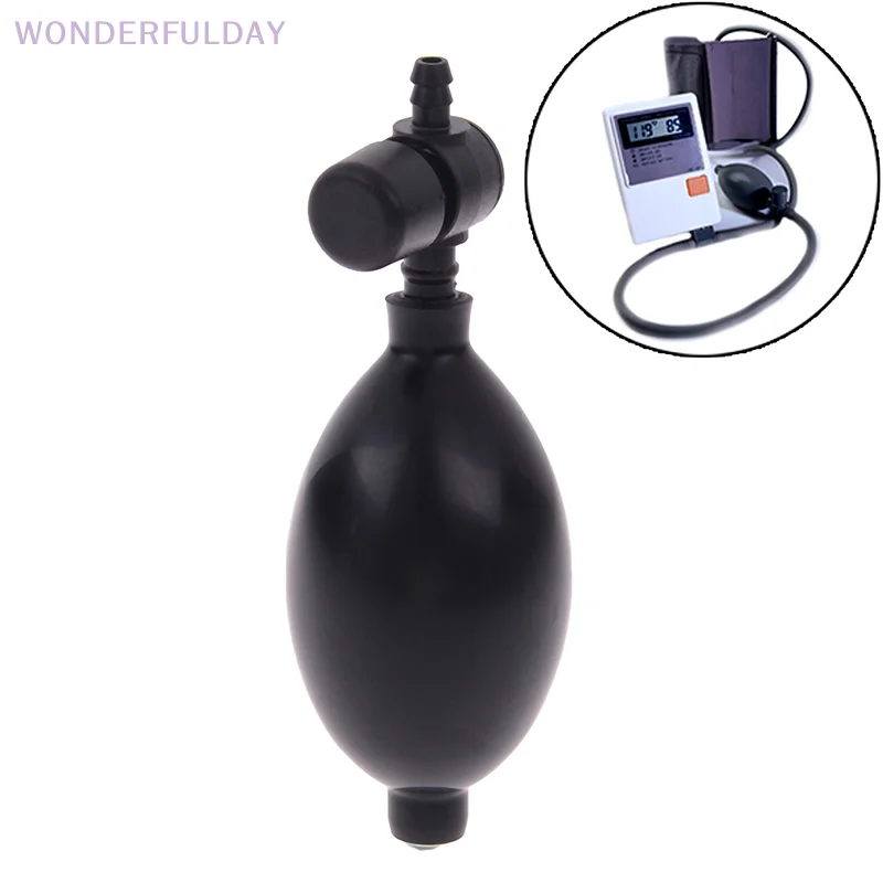 New Black rubber blood pressure sphygmometer adjustable pump bulb valve accessories