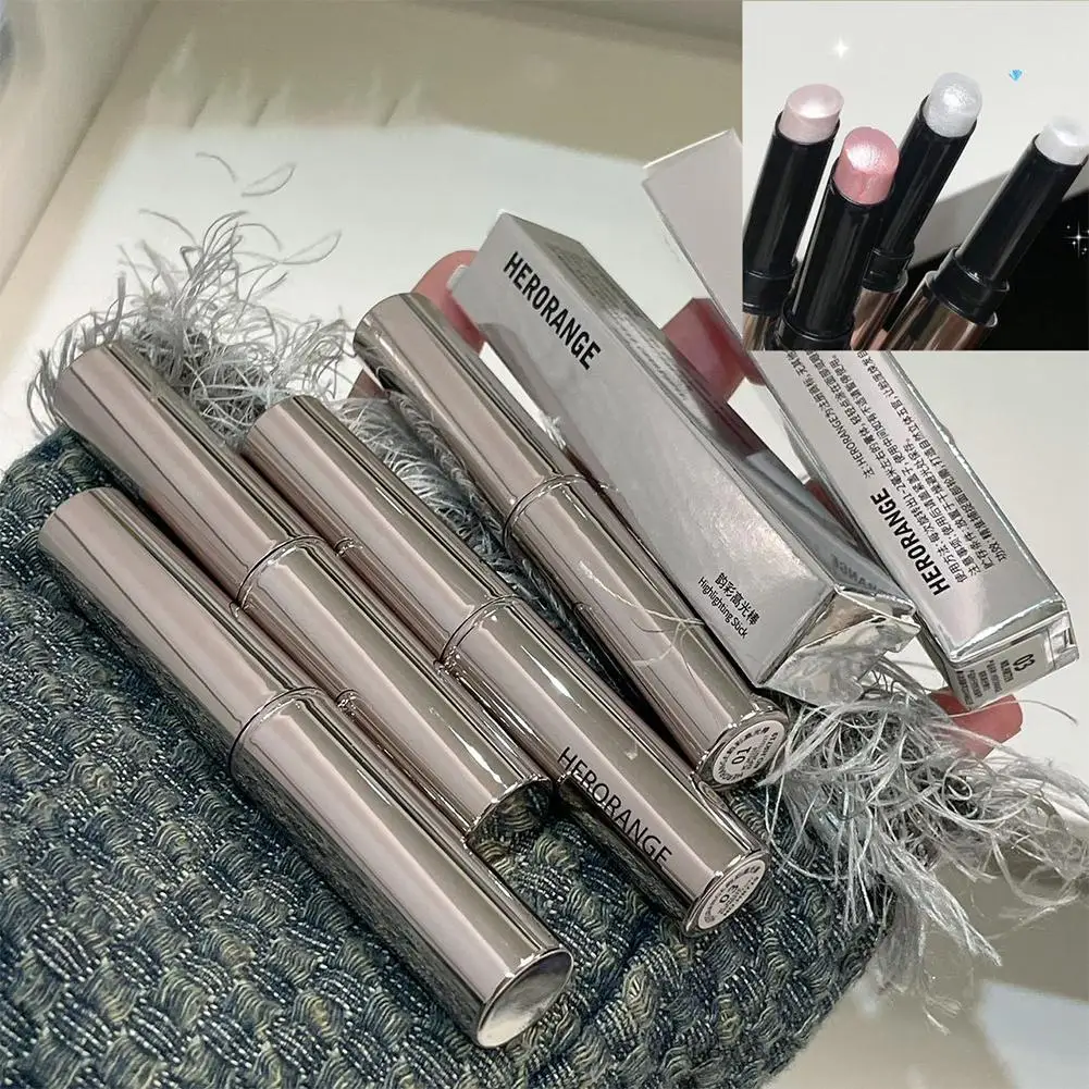 핑크 펄리 아이 섀도우 스틱 하이라이터 펜슬 방수 펜 메이크업 브라이트닝 섀도우 라이잉 글리터 하이글로스 실크웜 아이 Y5B8