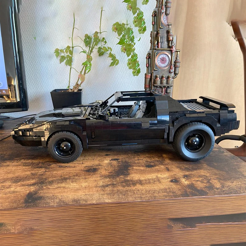 Décennie s de construction UCS Knight Rider KITT, véhicule Moc 1346, Batmobile, assemblage de voiture, modèle de briques, jouets pour enfants, cadeaux, 76139 pièces