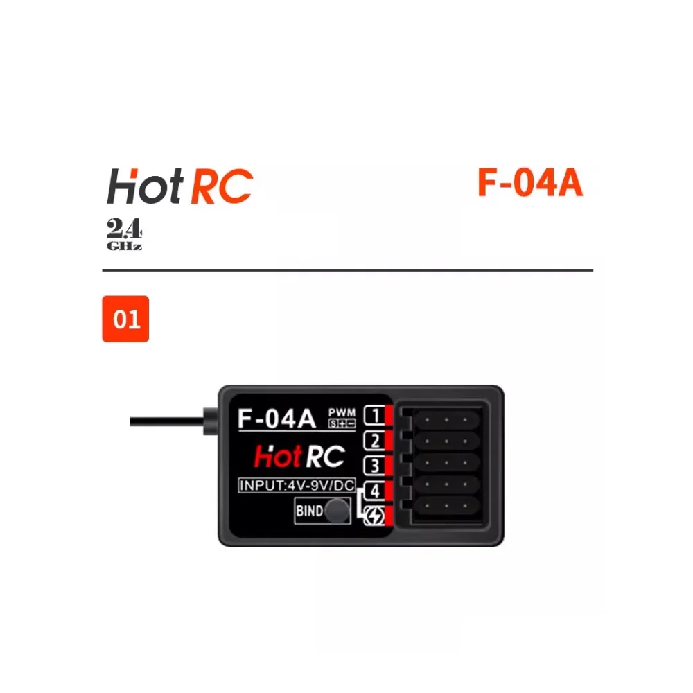 HotRC 32-BT handheld remote control wireless transmitter DS-4A 2.4G 4-channel receiver, suitable for remote control of cars