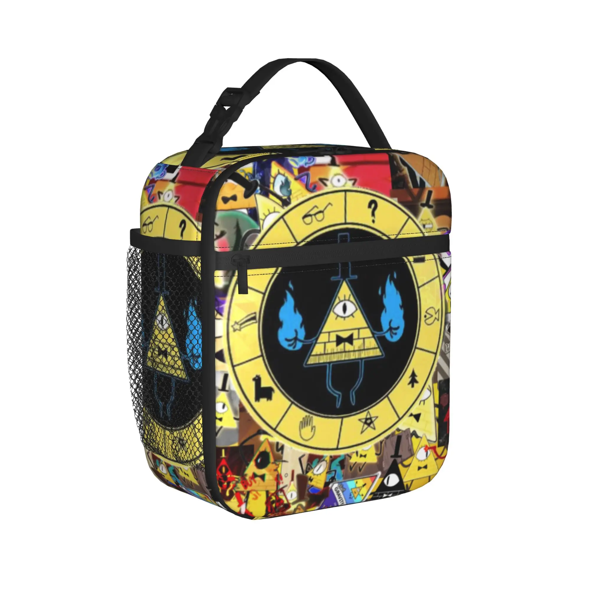 Gravitys Falls Insulated Lunch Bags for Men Women  Food Container Portable Thermal Cooler Lunch Boxes For Travel