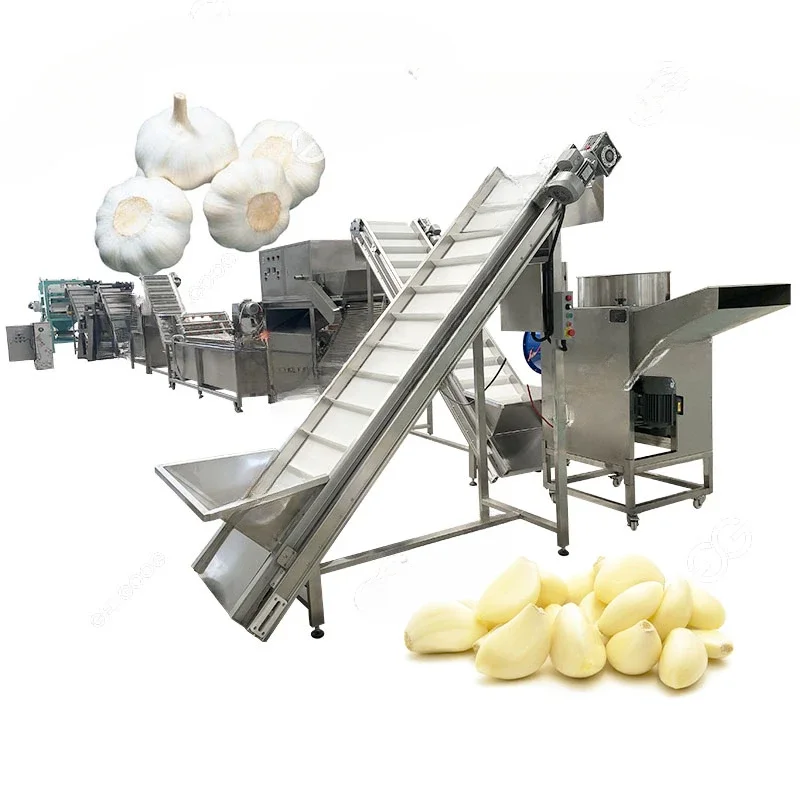 High Efficiency Automatic Garlic Breaking Peeling Sorting Machine Garlic Cleaner Machine Garlic Washing Machine For Sale