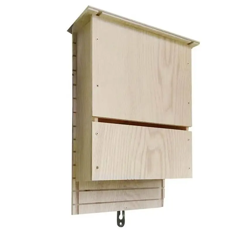 [A93Z!】 Large Outdoor Bat House, Huge Wooden Box, Weatherproof, Untreated Spiral Bat House, Shelter, Garden Parts Accessories A