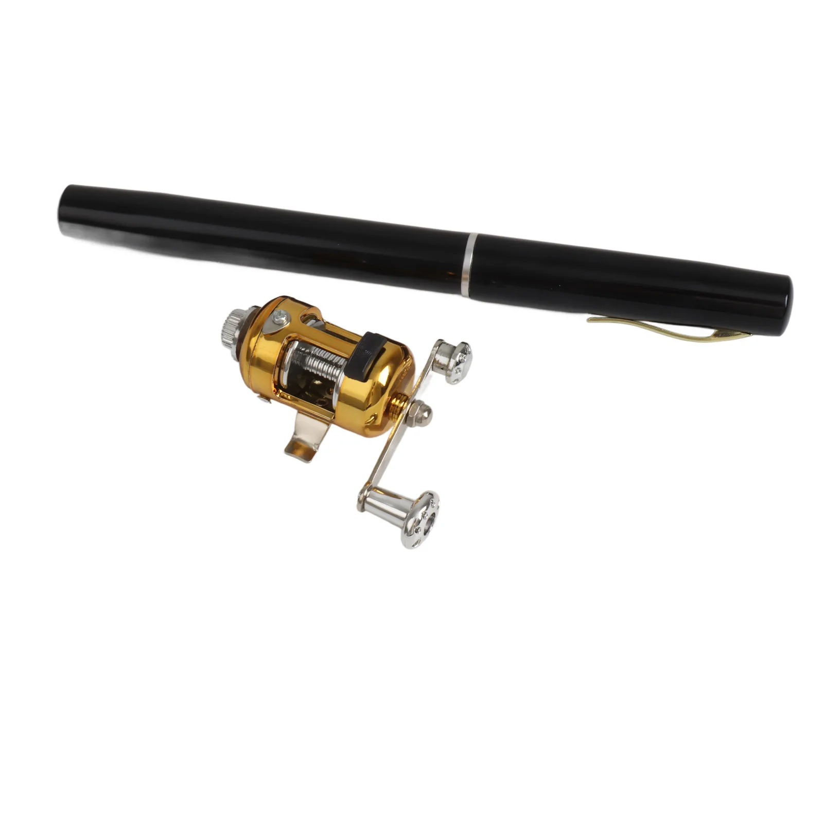 الصيد رود بكرة كومبو مجموعة صغيرة تلسكوبي المحمولة جيب القلم الصيد رود القطب + بكرة سبائك الألومنيوم خيط صنارة الصيد السحر الناعمة #6