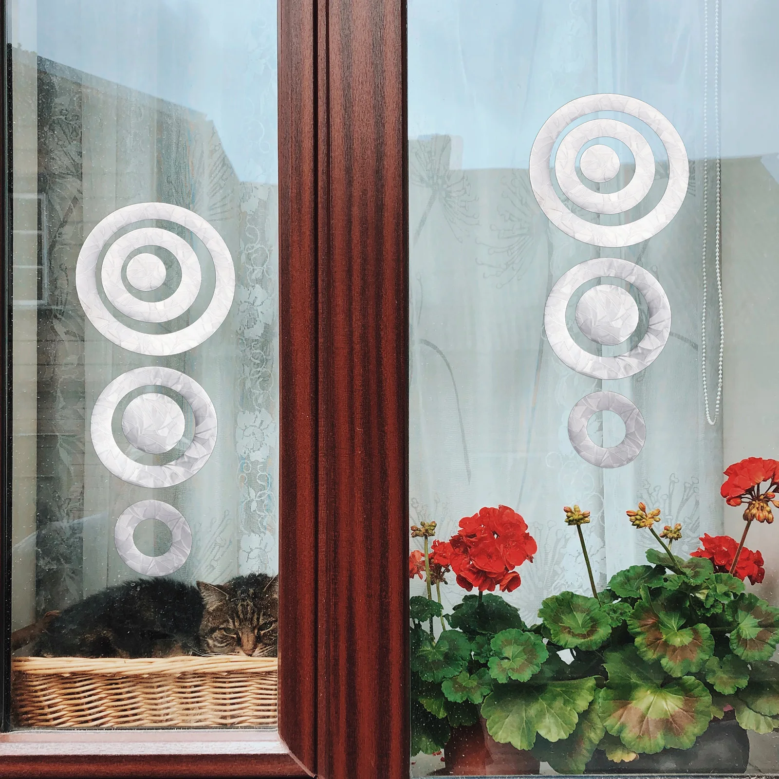 

Anti Bird Strike Glass Stickers Collision Decals Reflective Material Safe Pet Prevention Window Balcony Porch Door