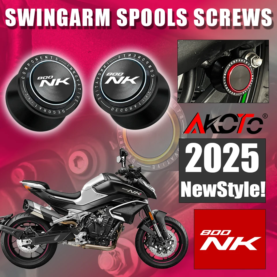 

For CFMOTO 650NK NK650 800NK NK800 800 650 450 NK 450NK NK450 Motorcycle M10 Swingarm Spools Slider Stand Screws Accessories