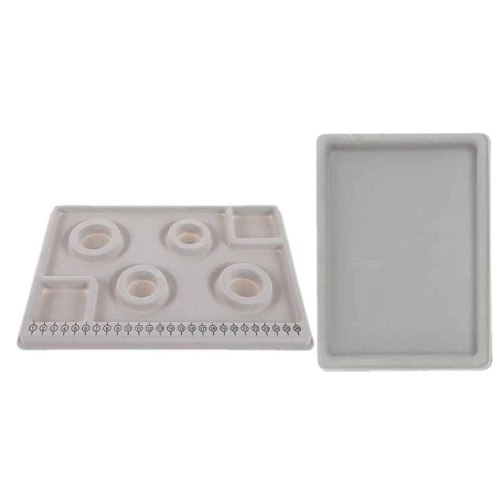 2 Pcs Bead Mat For Jewelry Making Board for Jewelry Making Small Tray 7 Blank Discs DIY Bracelet Design Mat Beading Tools