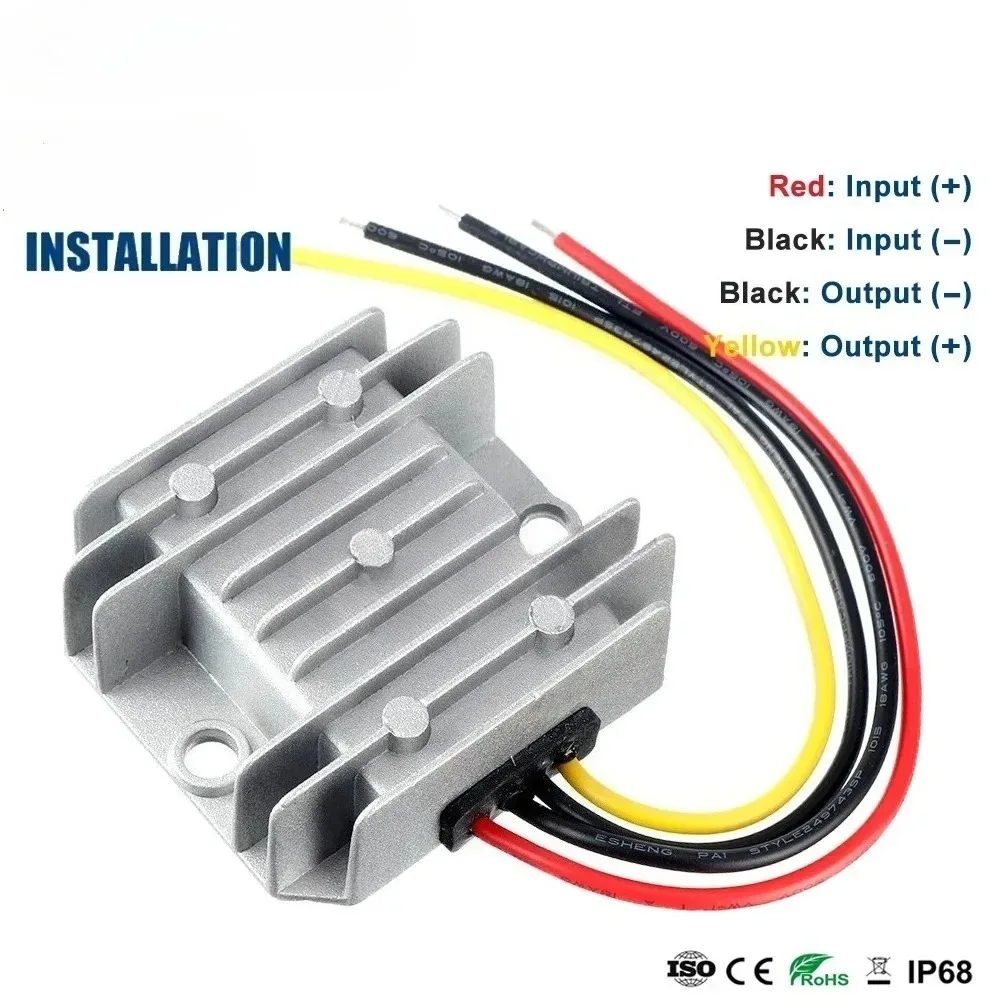 8-36V(8-18/19/20/21/22/26/24/25/26/27/28/29/30/31/32/33/34/35/36V) to 12V 6A Boost Buck Converter Voltage Stabilizer Power