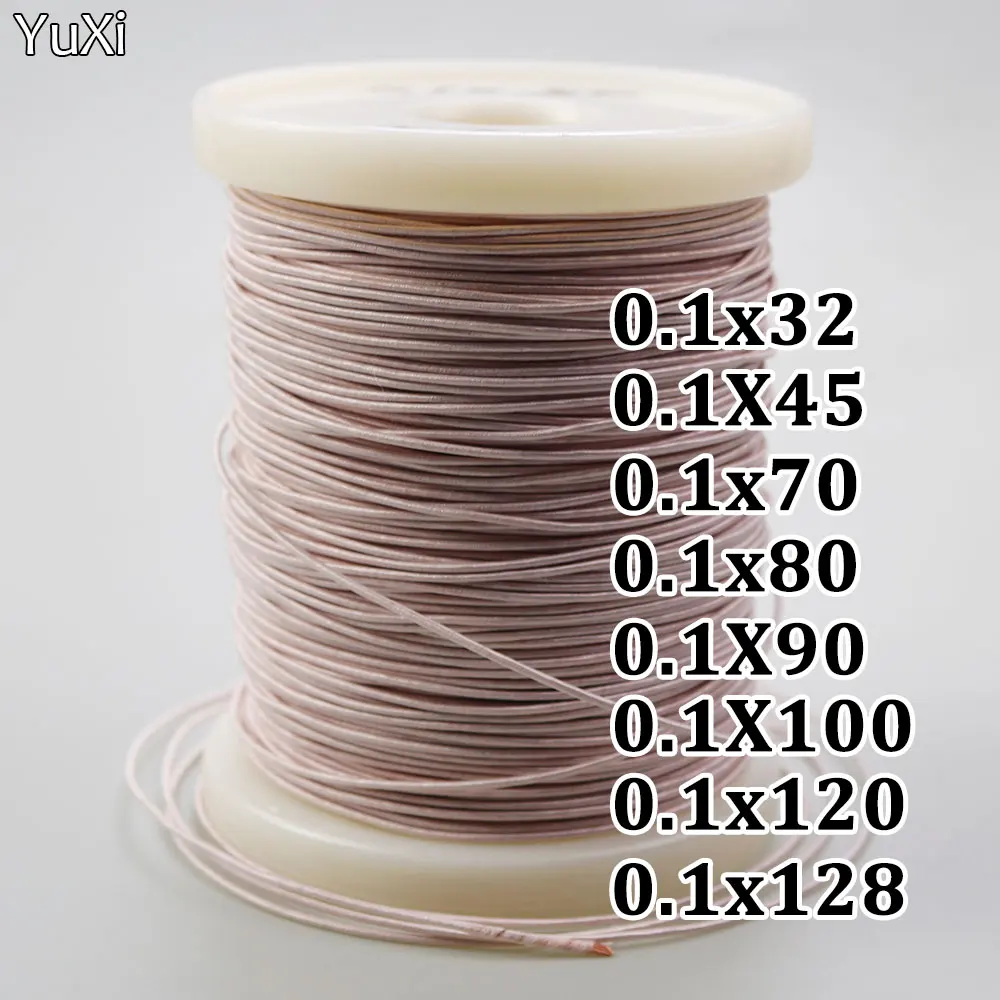 0.1x90 0.1x100 0.1x120 0.1x128 Strands Litz Wire Multi-strand Copper Wire Polyester For Filament Yarn Envelope Envelope