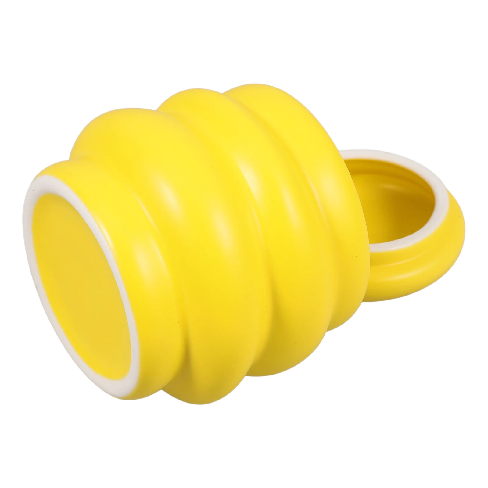 

Ceramic Food Storage Jar 300ml Sugar Candy Tea Canister with Lid Kitchen Office Honey Pot Container