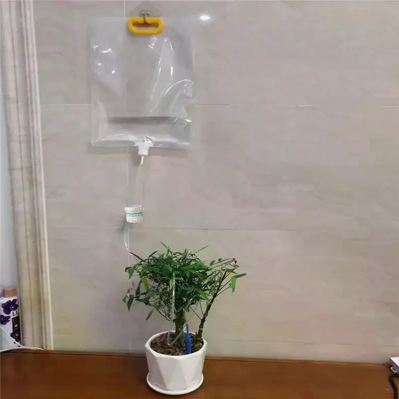 1pc 5.2L/6.5L Automatic Watering Device Plant Watering Bag Control Of Water Dripping Flow Water Bag Lazy Travel Dripper