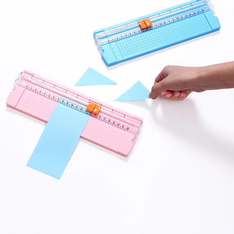 270mm Paper Cutter, A5 Portable Scrapbooking Trimmer, Plastic Base Paper Trimmers, 5-8 Sheet Capacity Home Office Supplies