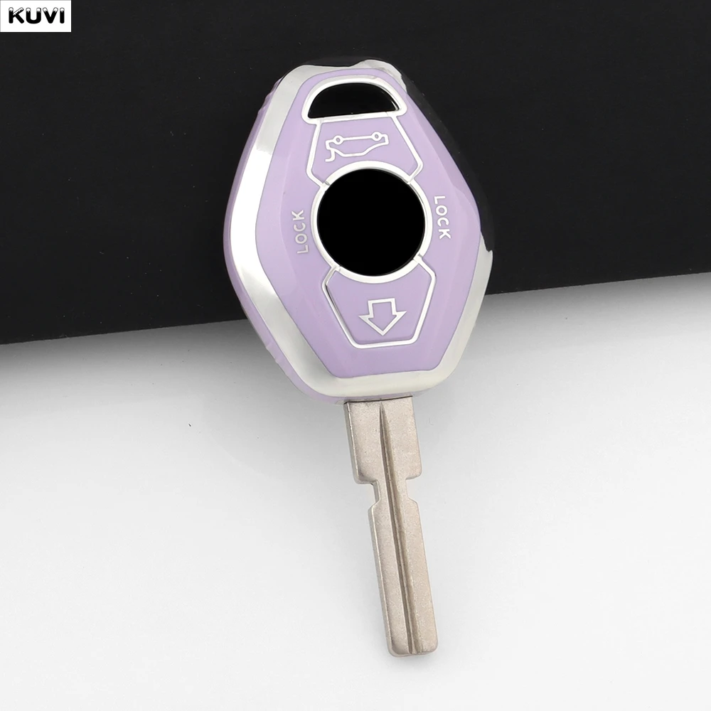 BMW X5 E53 X3 F83 E46 E39 E38 E60 E63 E61 E64 시리즈 3 5 7 330i Z3 Z4 E85 E86 M5 325i 용 TPU 자동차 리모컨 스마트 키 커버 케이스