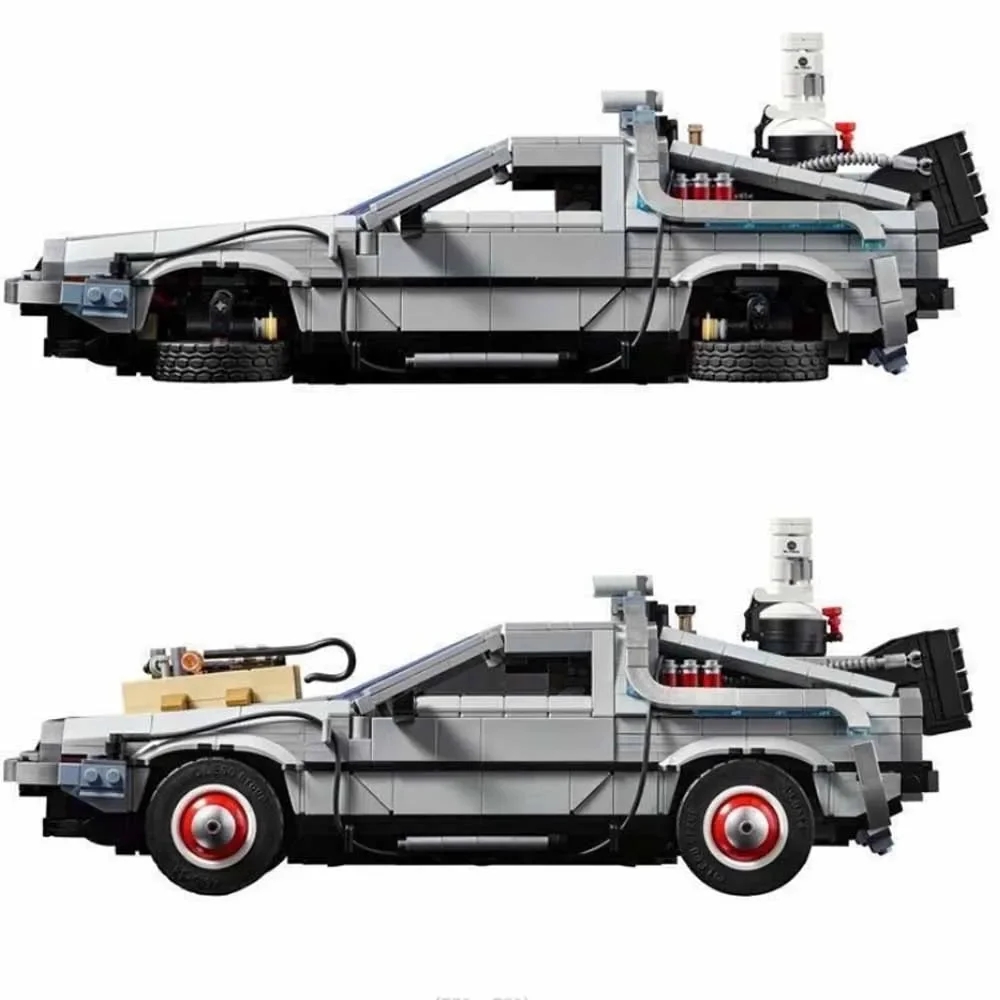 Compatible 10300 Back To The Future Time Machine Delorean Dmc-12 Building Blocks Construction Car Bricks Toys For Children Gifts