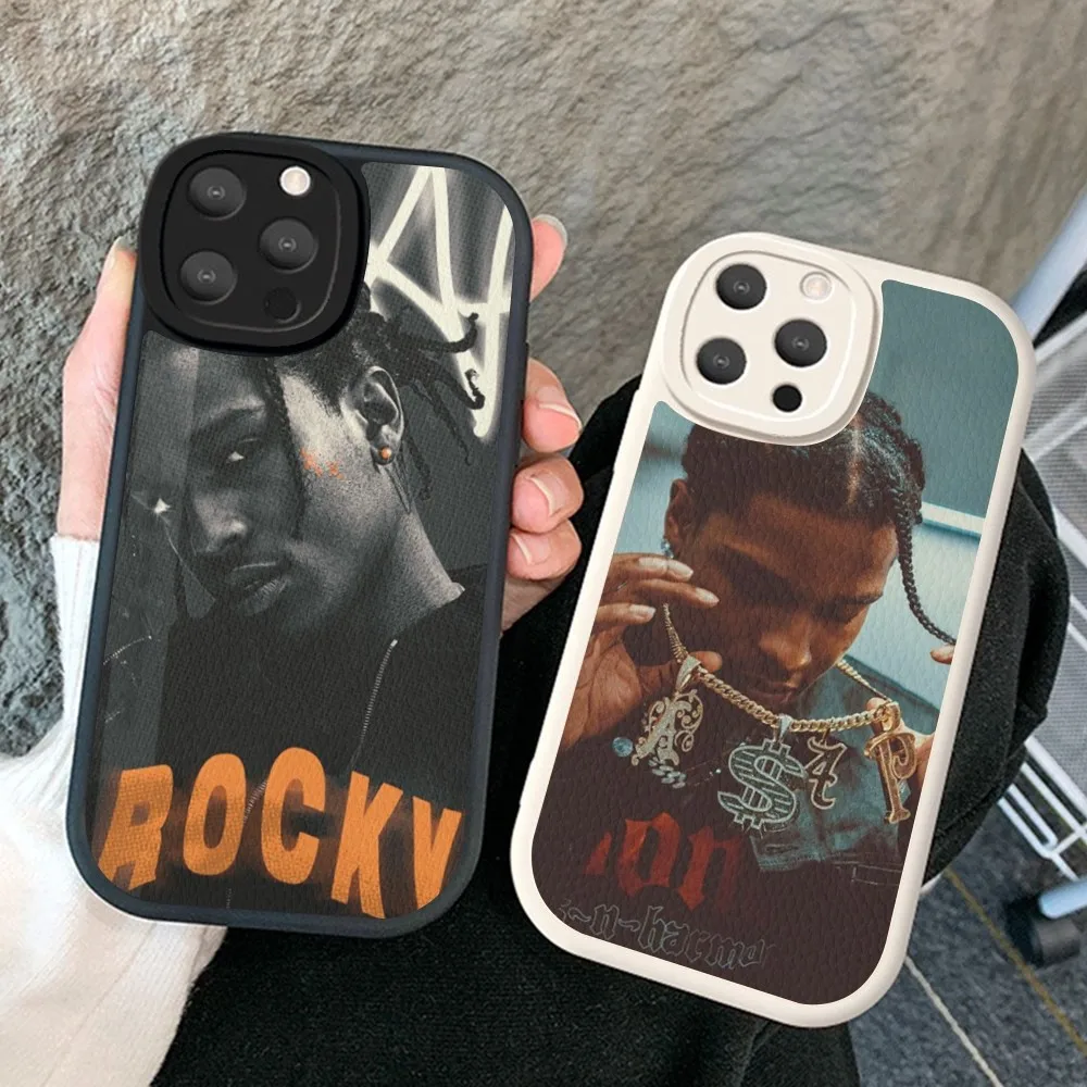 A-Asap Rapper R-Rocky Phone Case Hard Leather For iPhone 14 13 12 Mini 11 14 Pro Max Xs X Xr 7 8 Plus Fundas