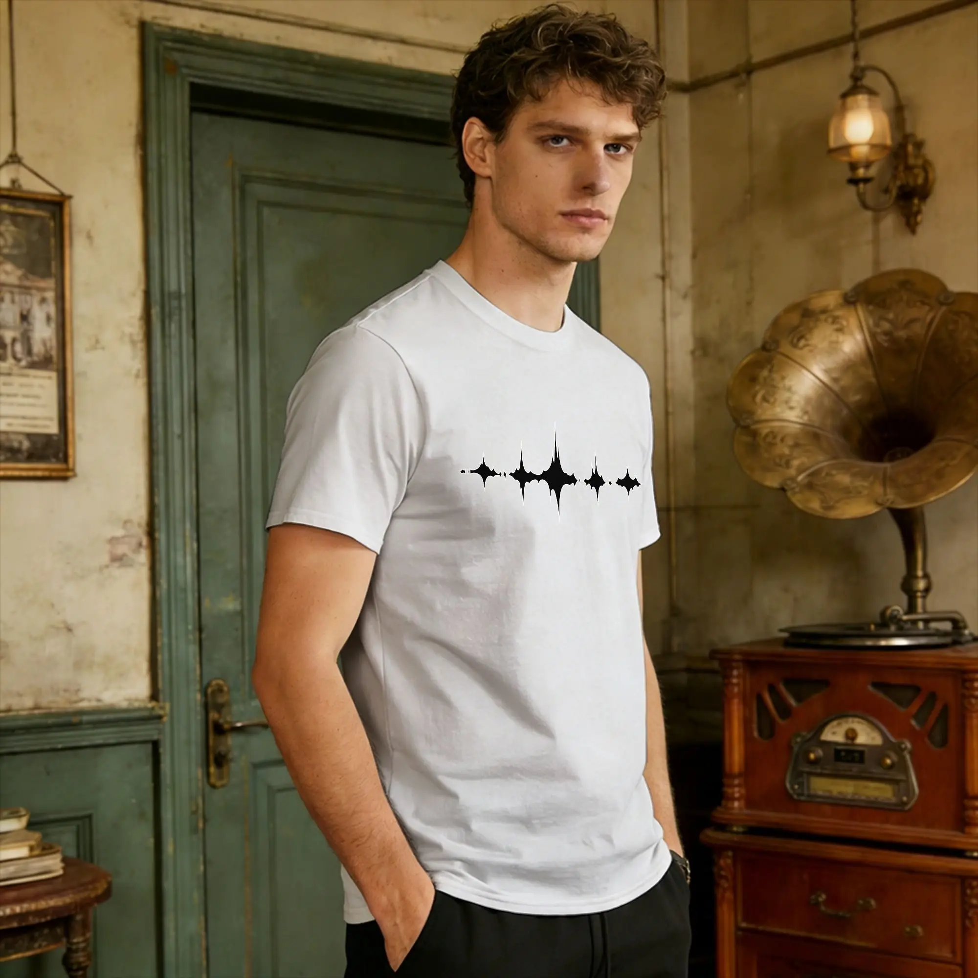 Casual T-Shirt Summer Wuthering Waves Tacet Mark  Hippie T Shirts  Pure Cotton Tee Shirt for Men Y2K Retro Short Sleeve Top Tees