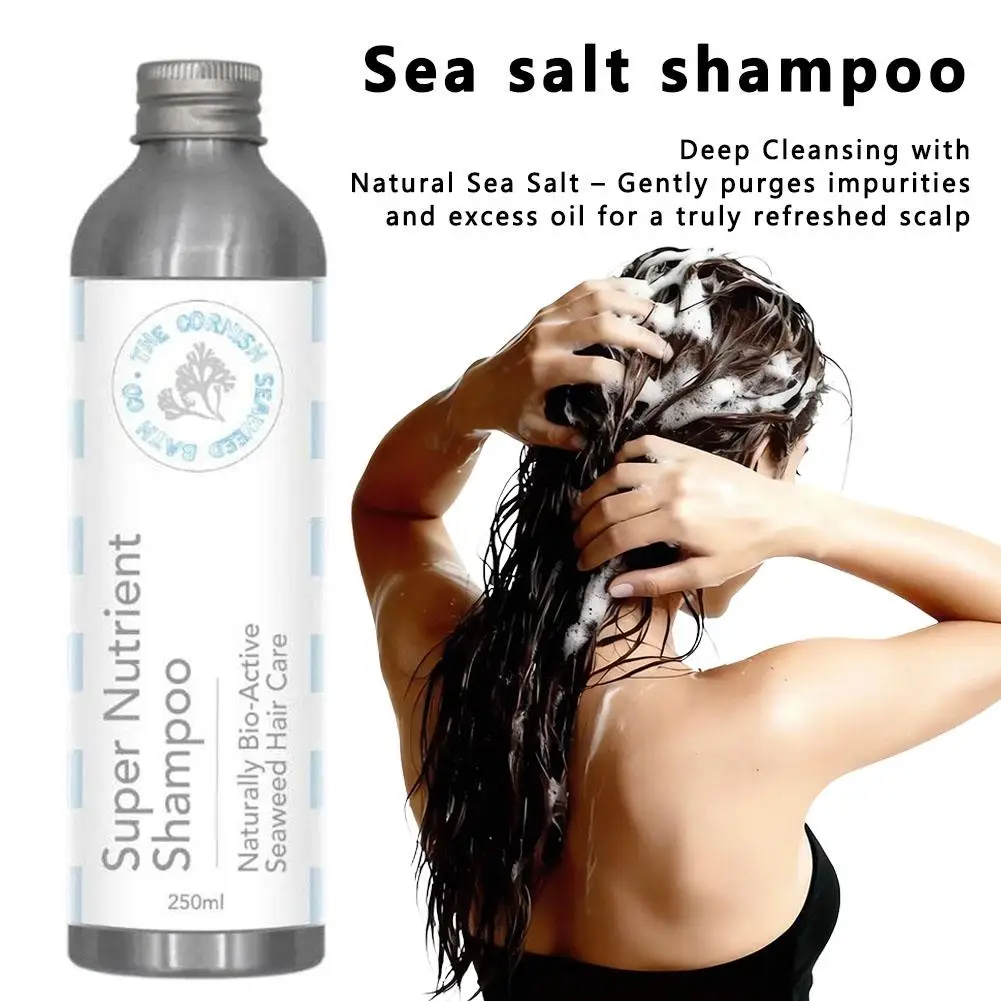 

Cornish Seaweed Super Nutrient Shampoo Conditioner Controls Oil Strengthens Hair Strands Improve Dryness Frizz Split Ends