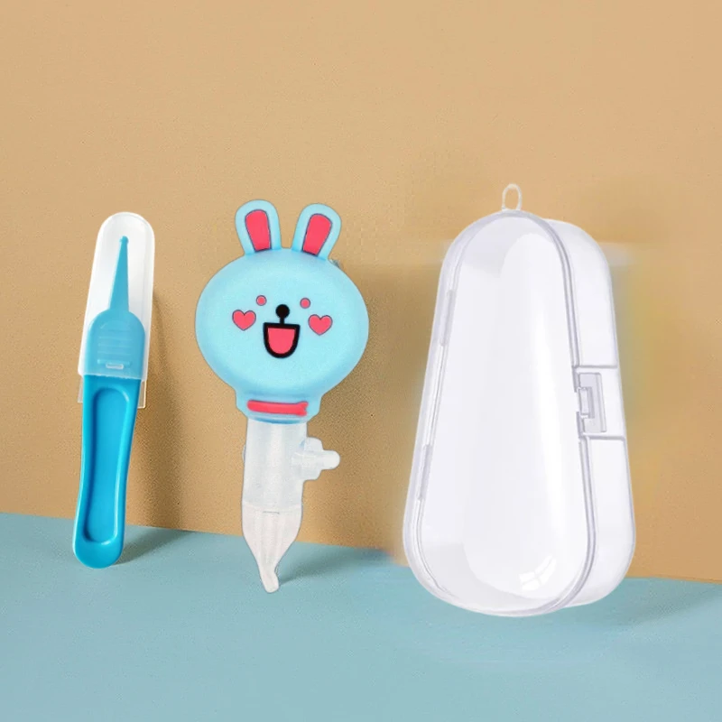 New Born Silicone Safety Nose Cleaner Cartoon Vacuum Suction Child Nasal Aspirator New Baby Care Diagnostic-tool Vacuum Sucker