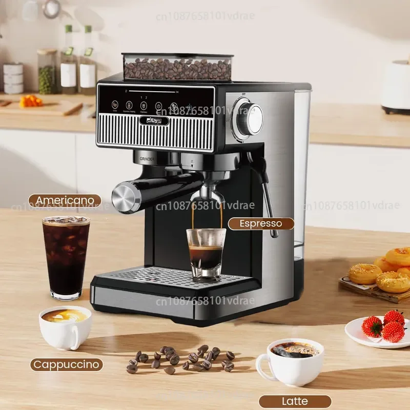 Coffee Machine with Grinding Automatic All-in-one Machine Espresso Machine Milk Foam Hot and Cold
