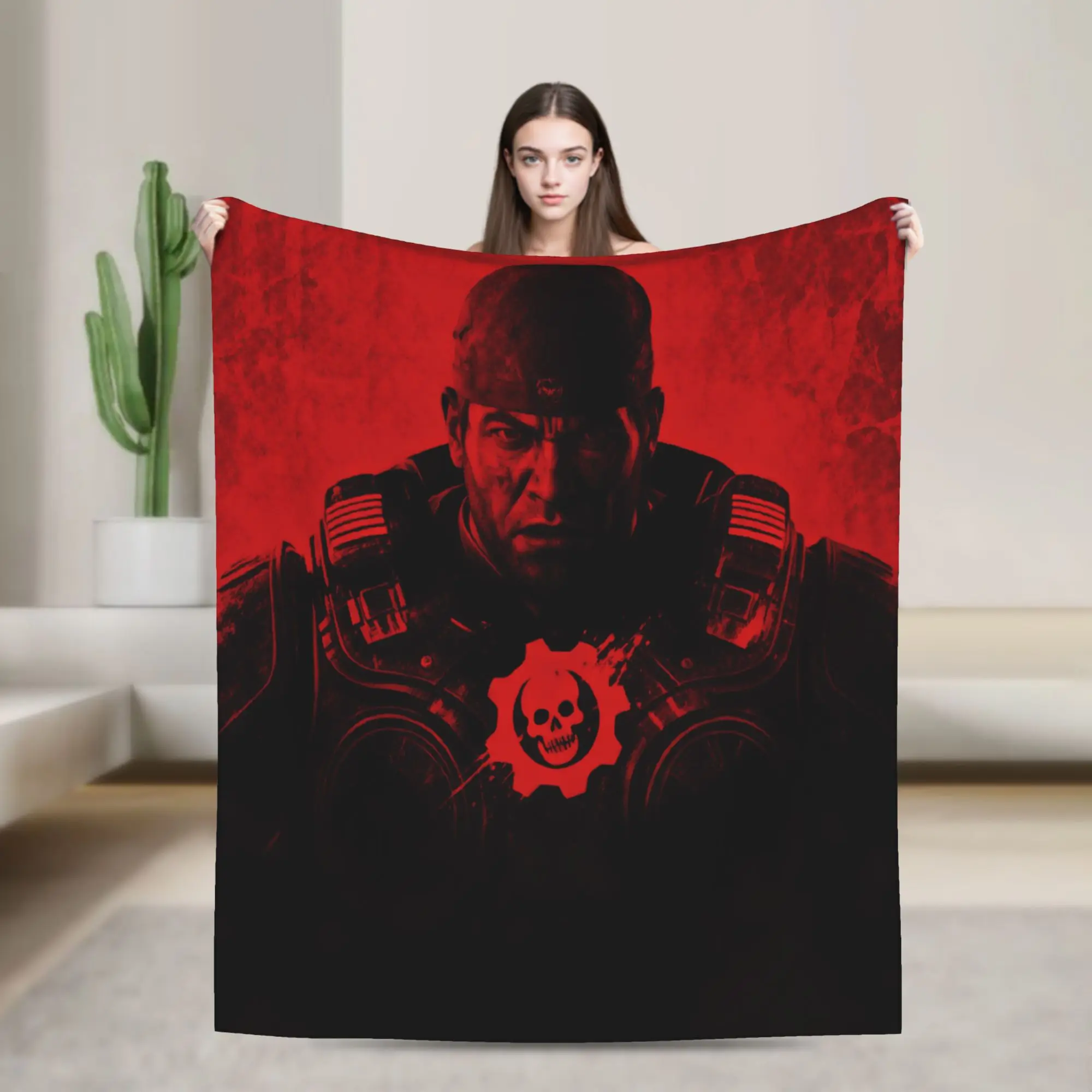 G-Gears Of War Blankets Super Soft  Throw Blanket Spring Adults Girls Living Room Picnic Bedspread
