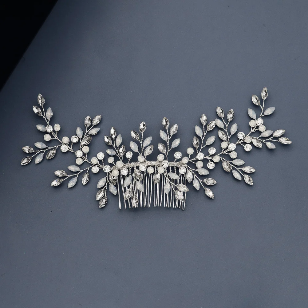 Bridal Headdress Hair Comb for Bride Wedding Tiara Accessory Crystal Xiuhe Clothing