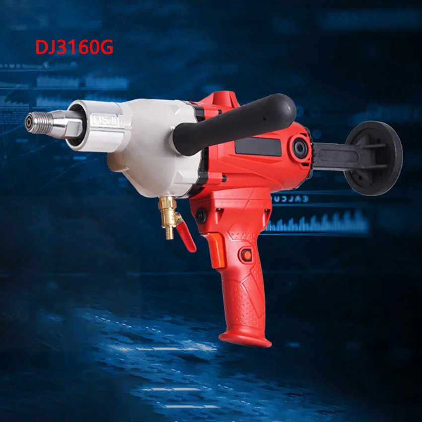 1880W/1600W Diamond Core Water Drill Machine Electric Handheld Concrete Core Drilling Machine Waterless Seal 220V  160mm/130mm