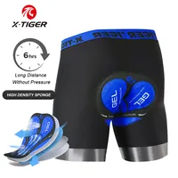 X-TIGER Road MTB Cycling Shorts NEW Bike Briefs Blue Pro 2024 Bike Briefs Breathable Mesh 5D Silicone Seat Caddy
